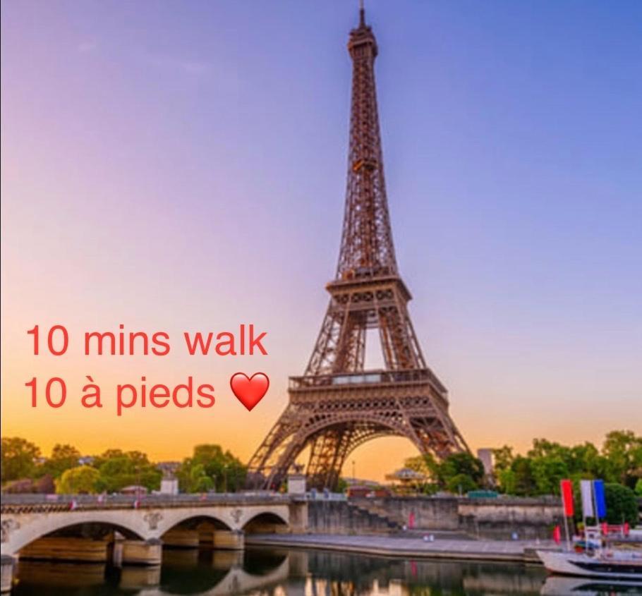 Studio 10 Mins Walk Eiffel Tower, Paris 16 Buitenkant foto